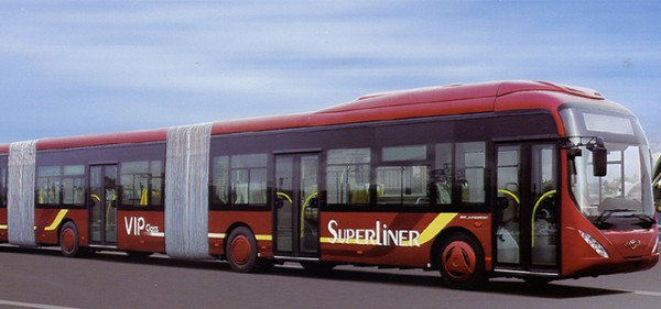 самый длинный китайский автобус