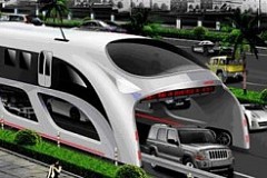 китайцы построили автомобильное чудо - автобус тоннель